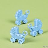 Pastel Blue Baby Carriage Baby Shower Favors