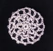 Pale Pink Hair Net Crocheted Hair Bun Cover- MINI