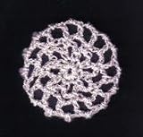 Pale Pink Hair Net Crocheted Hair Bun Cover- MINI