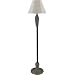Royce Lighting RLFL1000-50 Rattan Collection Indoor/Outdoor Floor Lamp, Beige Fabric Shade, Dark Tan Finish