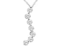 Journey Diamond Pendant 14K White Gold 1/2 Carat (ctw) with Chain