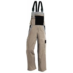 Latzhose "Kontrast Design" 285-0-2101-102 Latzhose, 65 % Polyester, 35 % Baumwolle, Gr��e 102, Farbe: khaki-schwarz
