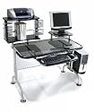 LEDA DL-GPC77 Tempered Computer Glass Workstation