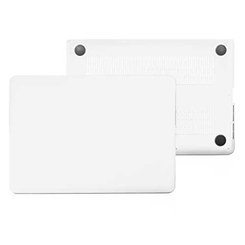 TOP CASE Rubberized Hard Case Cover for Apple MacBook Pro 13.3-Inch with Retina Display A1425/A1502 and Top Case Mouse Pad, Clear