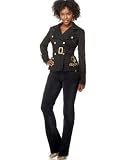Baby Phat - Baby Phat Plus Size Belted Double-Breasted Jacket & Five-Pocket Jean