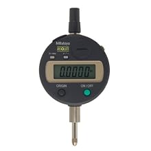 Mitutoyo 543-683B Absolute LCD Digimatic Indicator ID-S, #4-48 UNF Thread, 0.375" Stem Dia., Flat Back, 0-0.5"/0-12.7mm Range, 0.0005"/0.01mm Graduation, +/-0.0008" Accuracy