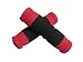 Red And Black Short Foam Bicycle Handlebar Grip, 5 Length, 1.25 Dia., Set/2