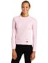Hot Chillys Women's Lamont Panel Long Sleeve Crew,Pink,Large