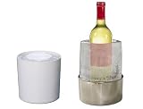 Present Time Nice Ice Cooler Brushed Steel Effect, Ice Mould