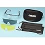 Elvex SG-20-KIT1 UniWraps Safety Glasses Kit # 1, with Clear, Amber & Grey Hard Coated Polycarbonate Lenses, Ballistic Rated.
