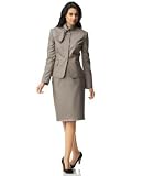 Calvin Klein Pull-Through Collar Skirt Suit