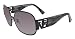 FENDI SUNGLASSES AUTHENTIC UNISEX SHINY BLACK WITH BLACK MARBLE TEMPLE GRAY GRADIENT LENS FS 5005 001