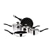 Prestige Stainless Steel 5-Piece Cookware Set includes 14 cm/ 16 cm/ 18 cm Saucepan and 20 cm/ 24 cm Frypan