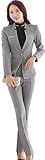 （激情女郎）JIQINGNVLANG レディース ２点セット 上質 リクルート 通勤 事務服 パンツスーツ