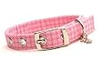 Designer Dog Collar ~ Pink Plaid ~ by Dixie Digs