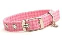 Designer Dog Collar ~ Pink Plaid ~ by Dixie Digs