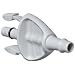 Value Plastics Grey Nylon Tube Fitting, Barbed Side Latch Quick Connect, Tube ID, Male, Buna-N O-Ring