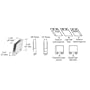 CRL 1/2" Chrome 128 Degree Slant Obtuse End Clamp Type "C" Stair and Walkway Railings