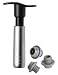 Kitchen & Housewares : Screwpull Metal Wine Pump & 3 Stoppers