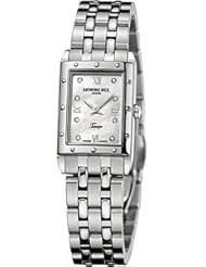 Raymond Weil Womens 5971-ST-00995 Tango Rectangular Steel 8 Diamonds Watch