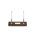 Cross Ball Point Pen and Pencil Double Walnut Desk Set