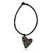 Harboring Gild Beaded Heart Pendant (Earth Element)