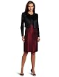 Kasper Women's Satin Jacquard Dress And Jacket