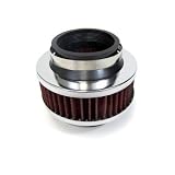 2.5 Inches Cold Air Intake Bypass Valve Filter 63 Mm RED Jeep by EAXI RACING