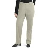 Lee Womens Plain Front Stretch Khakis - String - 495-1270