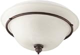 American Fluor #BNF213RECT 2LGT Flush Ceiling Fixture
