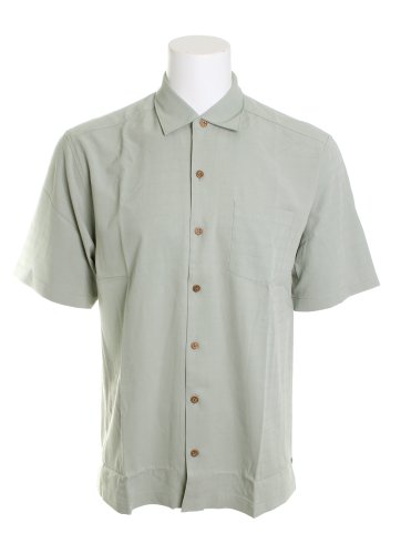 Tommy Bahama 'World's Most Interesting Parrot' Camp Shirt (Medium, Light Mangrove)