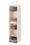 Whitmor 6082-2661 Natural Linen Soft Storage Hanging Accessory Shelves