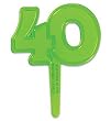 40th Birthday Cupcake Picks - 12ct