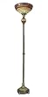 Dale Tiffany TR60037 Tiffany Torchiere Lamp, Classical Brass and Art Glass Shade