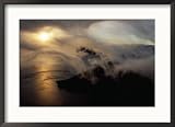 Clouds Sweeping Down into the Caldera at Sunrise, Crater Lake National Park, USA Collections Framed Photographic Poster Print by Ryan Fox, 29x21