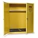 Eagle HAZ1955 Drum Storage Safety Cabinet for Flammable Liquids, 2 Door Manual Close, 110 gallon, 65"Height, 58"Width, 31-1/2"Depth, Steel, Yellow