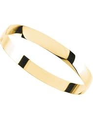 Clevereves 14K Yellow Gold 08.00 mm Half Round Bracelet