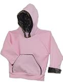 Girl's Infant/Toddler Pink Hooded Sweatshirt with Mossy Oak Camo Trim - 6-12 mos.
