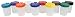 Sargent Art 22-1610 No-Spill Paint Cups with Color-Coded Lids, Set of 10