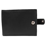 SNAP CLOSING MEN'S BI-FOLD LEATHER WALLET W/FLIP OUT ID