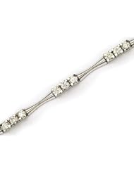 14K White Gold Diamond Bracelet