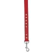 East Side Collection Faux Leather Studded Dog Lead, 4-Feet, Red East Side Collection Faux Leather Studded Dog Lead, 4-Feet, Red
