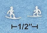 .925 Sterling Silver Surfer Earrings by SilverChicks