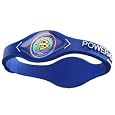 Power Balance Bracelet Wristband Blue w/ White Lettering, Size Large