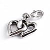 Charms Anh�nger f�r Bettelarmband Doppelherz