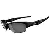Oakley Flak Jacket Adult Sport Casual Sunglasses w/ Free B&F Heart Sticker Bundle - Jet Black/Black Iridium