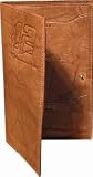 Ryan Newman Brown Leather Travel Passport Wallet