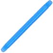 14 Gauge Light Blue 5/8 Straight Bioplast Flexible Replacement Barbell