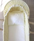 Lilla Kuddis Baby Pillow for Moses Basket/ Crib/ Buggy. Proven to prevent and treat flat head syndrome/ Plagiocephaly.
