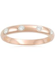 10k Rose Gold Diamond Band (0.06 cttw, I-J, I2-I3)